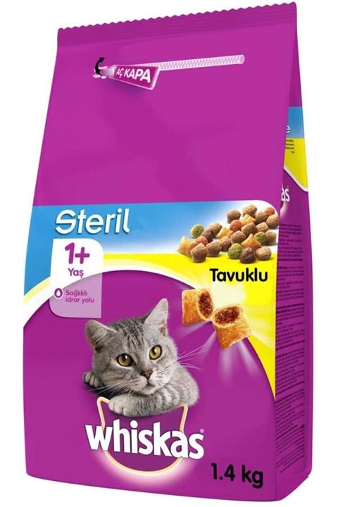 Whiskas Whıskas Yetişkin 1.4 Kg Sterilize Kedi Maması Tavuklu