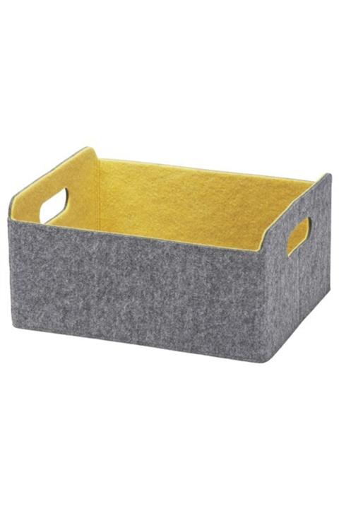 IKEA Düzenleyici Kutu Sarı,meridyendukkan 25x31x15 Cm Adet Dolap Içi Düzenleme,sepet