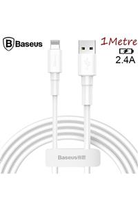 Baseus Mini White Iphone Lightning 2.4aşarj Usb Kablosu 1metre