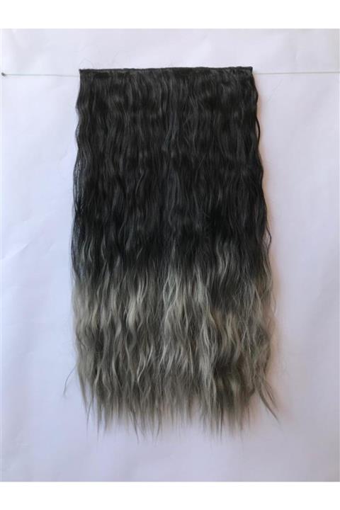 rüyam satış Kadın Siyah Fiber Su Dalgalı Yarımay Peruk