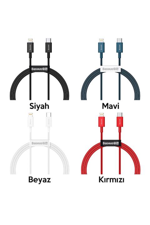 Baseus Superior Series Type-c To Lightning Iphone Pd 20w 2m Hızlı Şarj Veri Kablosu
