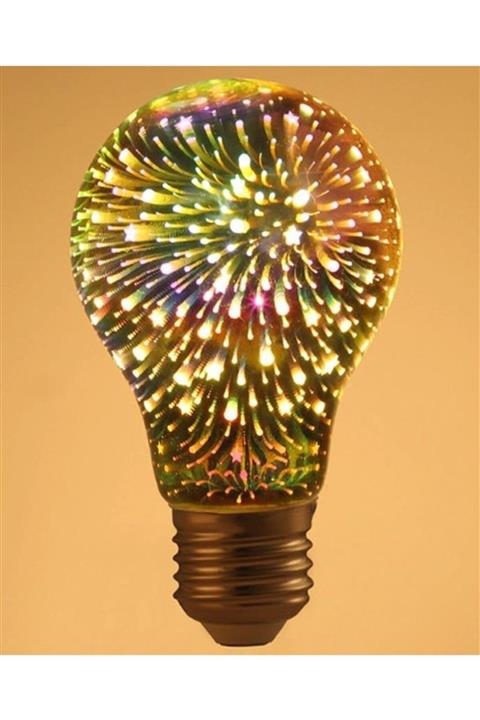 Vilas 3d Dekorasyon Led Ampul Yıldız Renkli Ampul
