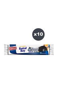 Koroplast Ekstra Güçlü 10lu Battal Boy Çöp Torbası X 10 Paket (72x95cm)