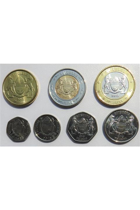 Benim Koleksiyonum Botsvana (botswana) Yabancı Madeni Eski Para Seti (2013)