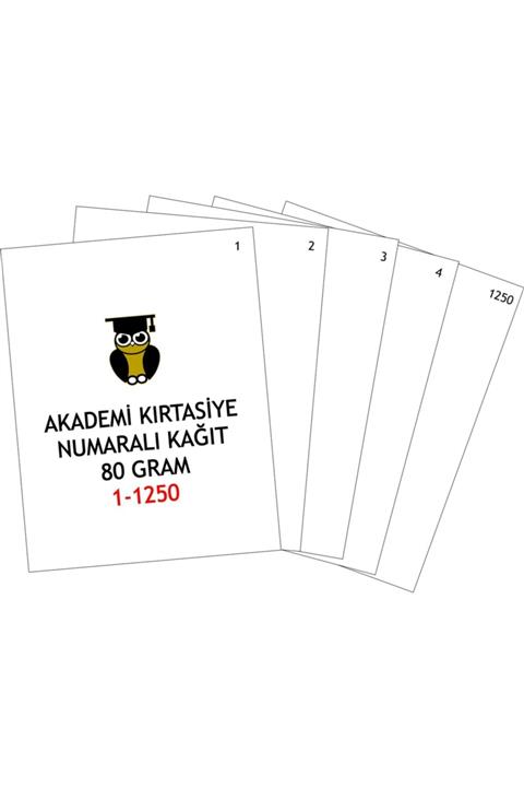 NAVİGATÖR Akademi A4 Dikey 80gr Numaralı Kağıt (01-1250)