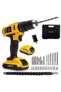 Jetta Power Tools Jetta Power Çift Metal Şanzuman Çift Akülü Şarjlı Matkap Setli