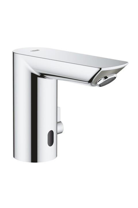 Grohe 36451000 Bau Cosmo. E Fotoselli, Çift Su Girişli Lavabo Musluğu Pilli
