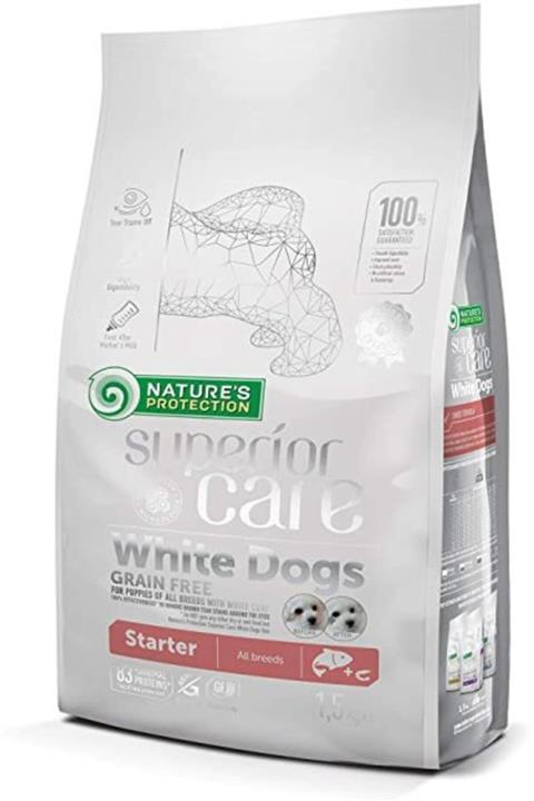 Nature's Protection Superior Care White Dogs Somonlu Yavru Köpek Maması 10 2kg