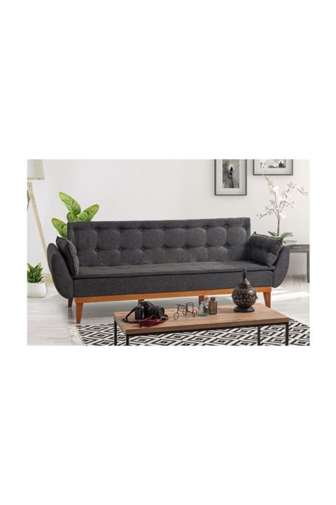 Vivense Antrasit Moby Üçlü Koltuk