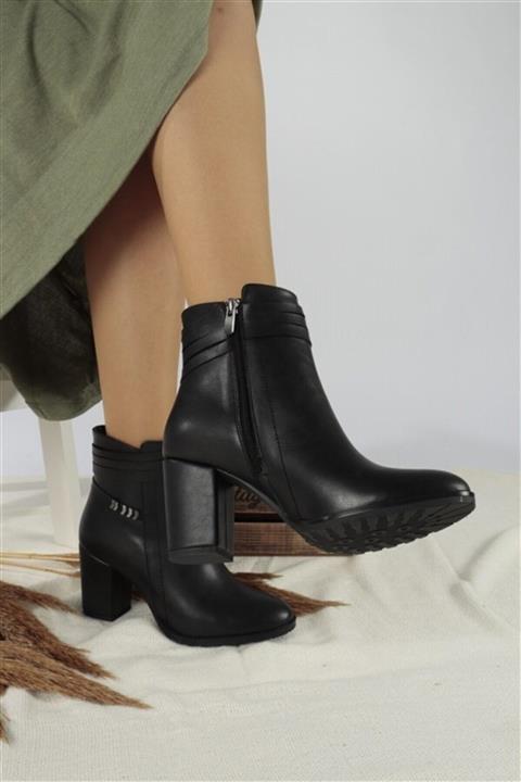 HN TEKSTİL Almira Siyah Cilt Bot