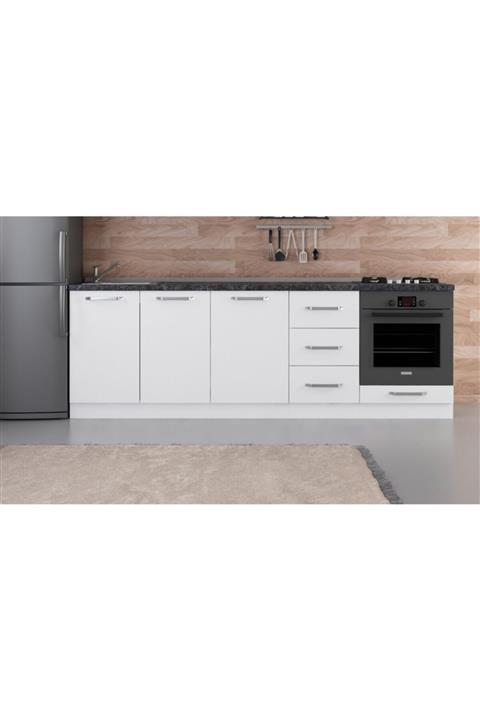 Minar 245 Cm Mutfak Dolabı Beyaz 245-b4-alt Modül