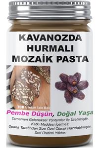 SPANA Kavanozda Hurmalı Mozaik Pasta Ev Yapımı Katkısız 330gr