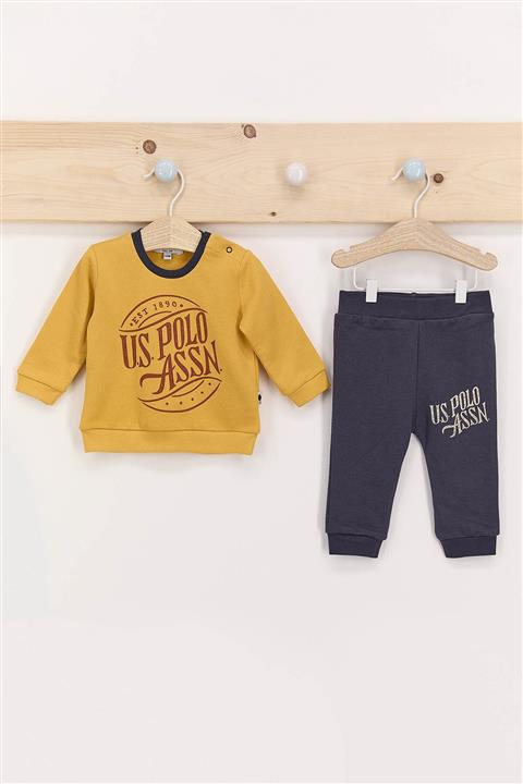 U.S. Polo Assn. Hardal Erkek Bebek Üç Iplik Eşofman Takımı