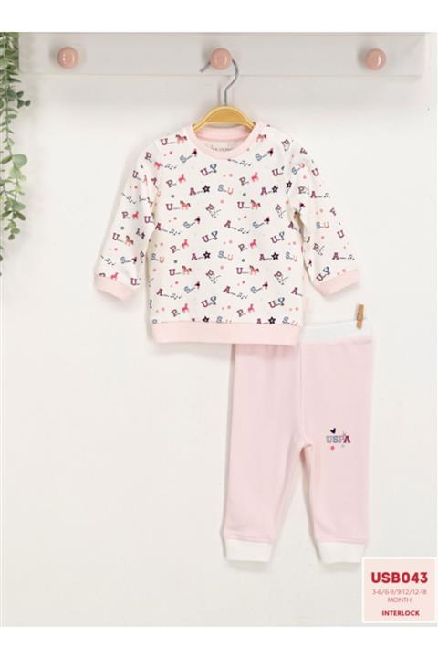 U.S. Polo Assn. Kids U.s. Polo Assn Lisanslı Bebek Uzun Kol 2'li Takım Usb043