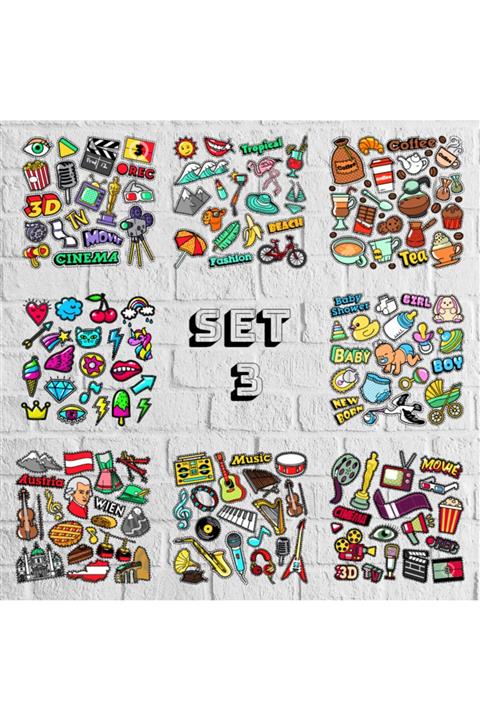 Ünsal Desing Laptop - Ajanda - Tablet - Valiz - Sticker Seti 3