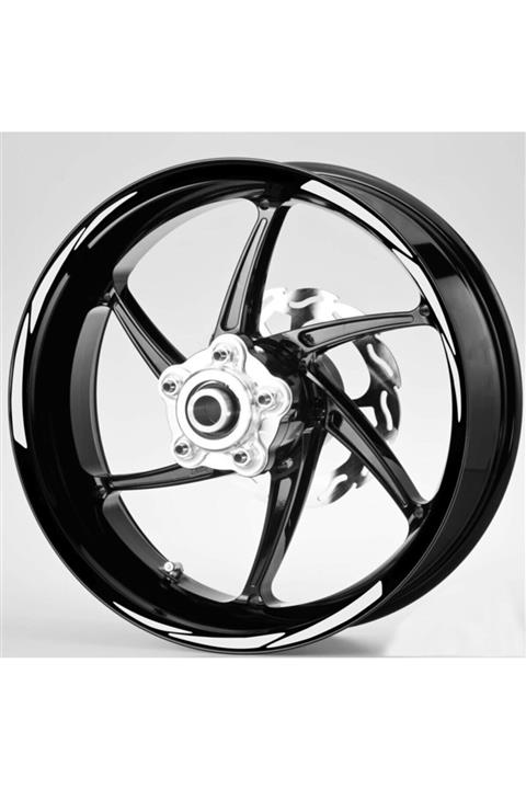 Çınar Extreme 3 Parçalı Reflektif Beyaz [gri] Jant Şeridi Sticker