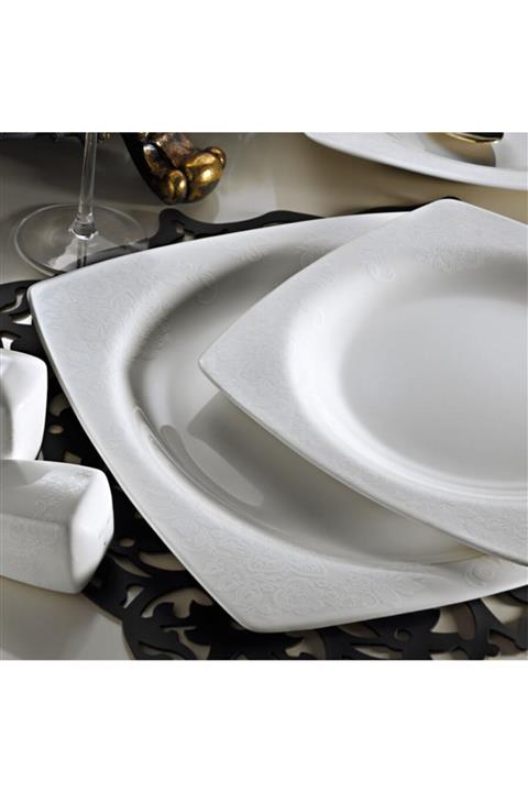 Kütahya Porselen Kütahya 62 Parça Bnmr 955921 Krem Yemek Takımı