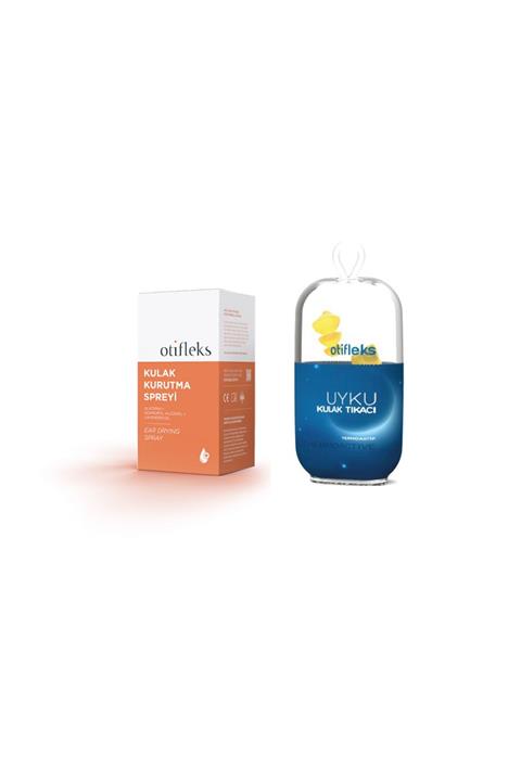 OTİFLEKS Gliserin, Lavanta Yağı Içeren Kulak Kurutma Spreyi 30 Ml + Uyku Kulak Tıkacı Medium