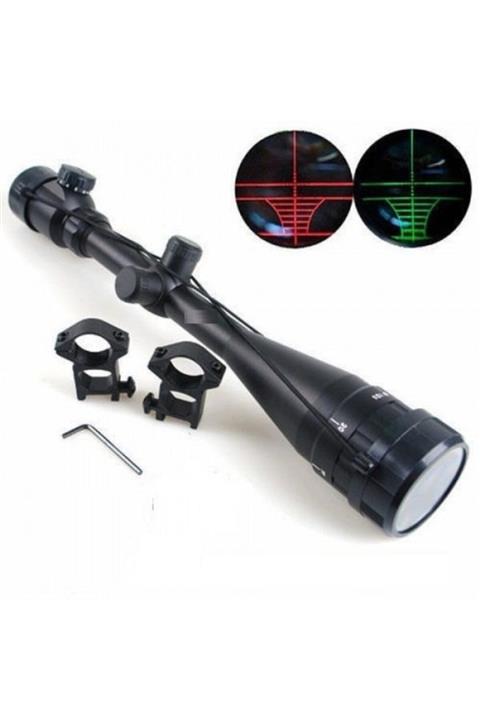 Durbuldum Yüksek Kaliteli 6-24x40aoeg Çıft Işık,kırmızı,yeşil Kaynaklı Dürbün(b)