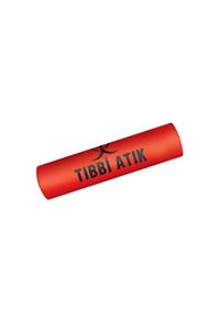 İLKA PLASTİK Tıbbi Atık Çöp Torbası Orta Boy 55x60 Cm Kırmızı 20'li (1 Koli) 100 Mikron