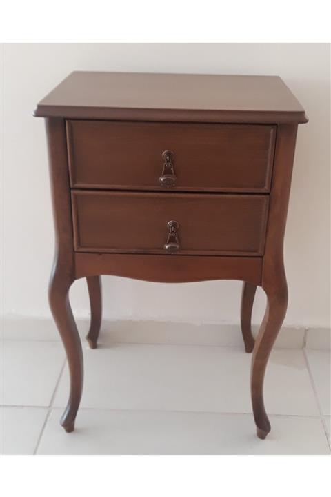 arlicollection Lükens Ayak Çift Çekmeceli Komidin