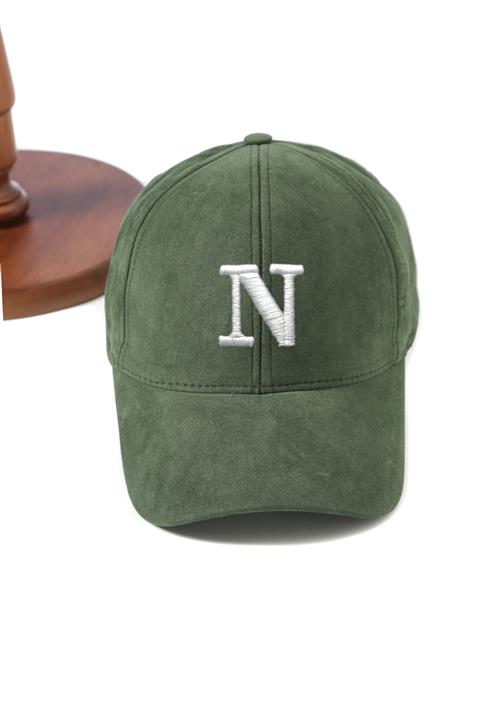 ŞapkaMania N - Kabartmalı Harf Süet Kep