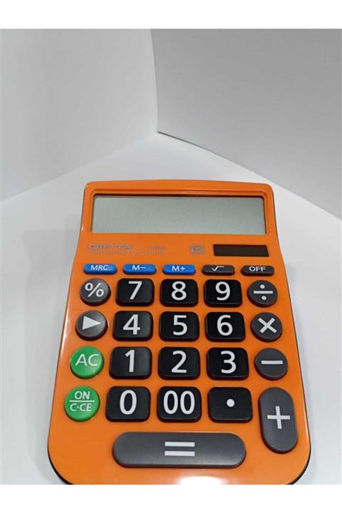 Gıpta Turuncu Hesap Makinası 12 Karakter