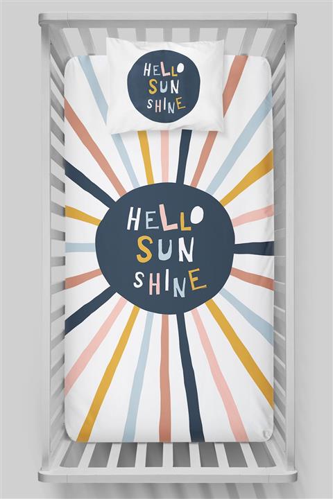 Tuğba Kuğu Pure Baby Serisi Organik Pamuk Saten Lastikli Çarşaf Seti 80x140 cm