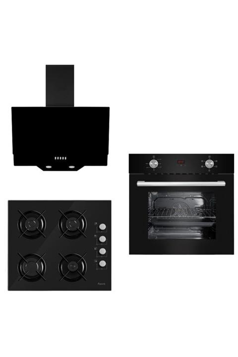 Ferre New İtaliano Black 3'lü Ankastre Set (6010-S2140-D003)
