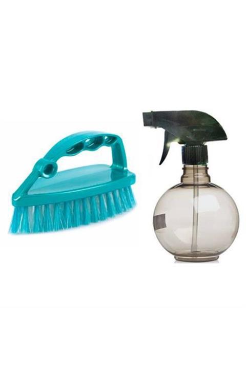 HomeCare Ergonomik Halı Yıkama FırçasıTemizlik Uygulama Şişesi Hediyeli Set