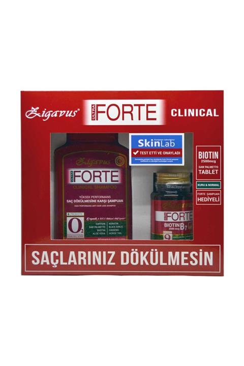 Zigavus Forte Clinical Saç Dökülmesine Karşı Avantajlı 2'li Paket (Kuru/Normal Saçlar) 8699349130220