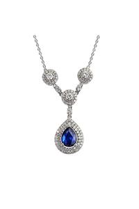 Clavis Jewelry Safir Taşlı Pırlanta Kolye (ckl0393)