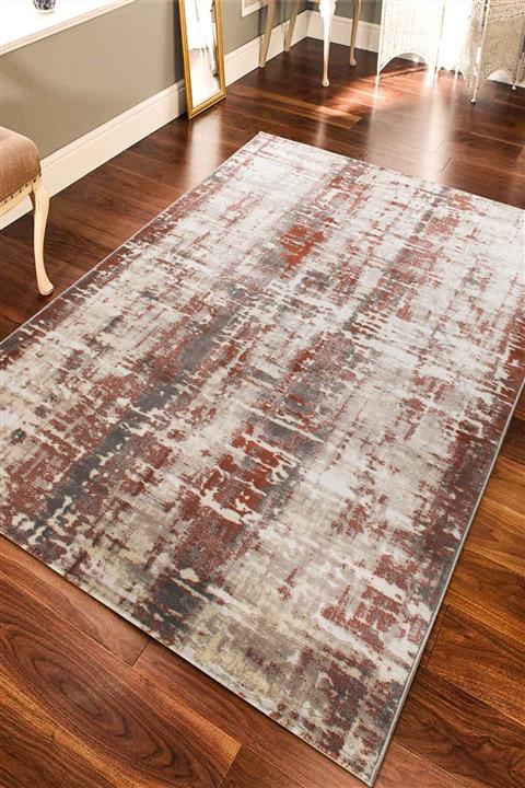 Saray Halı Tarz Ozd20 As1 Bej / Gri 100x120 Cm Kesme Yolluk Halı