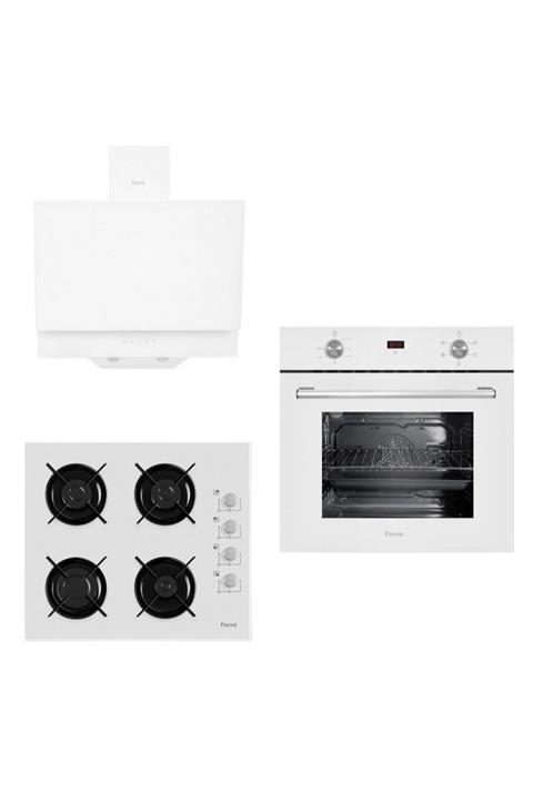 Ferre New Lux İtaliano White 3'lü Ankastre Set (6009-B2140-D017)