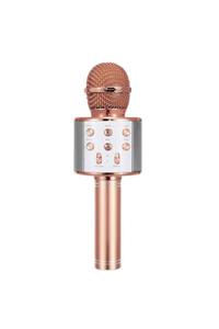 teknoblog Wster Microsonic Karaoke Bluetooth Mikrofon Rose Gold