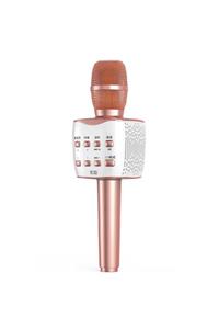 Soaiy Mc7 Kareoke Mikrofon Profesyonel Multifonksyonel Rose Gold + Popsocket