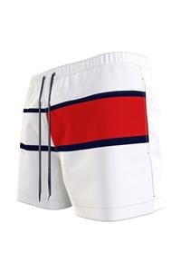 Tommy Hilfiger Erkek Beyaz Deniz Şortu Medıum Drawstrıng UM0UM02055