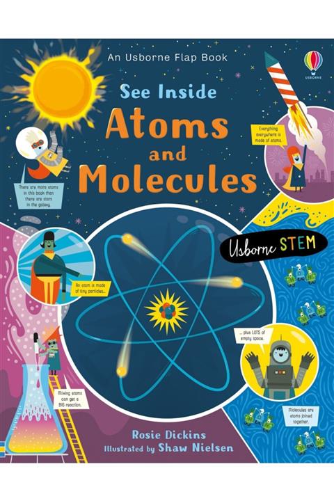 Usborne Yayınları See Inside Atoms And Molecules- Usborne- Stem Flap Book