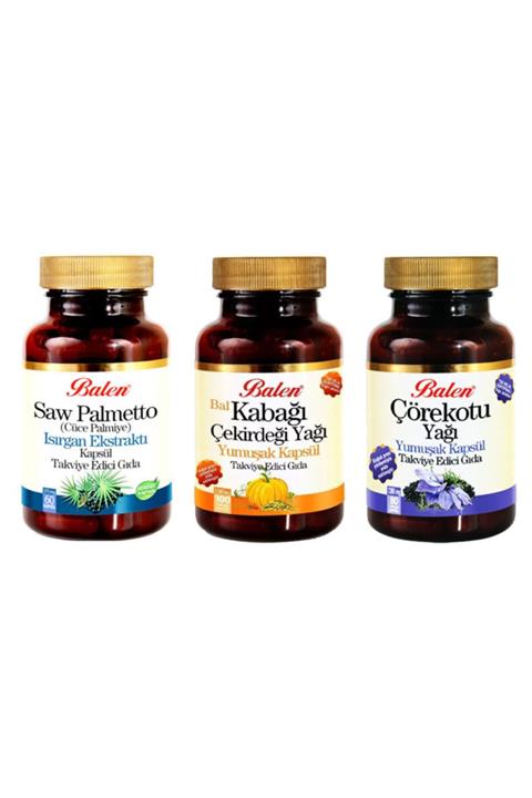 Balen Saw Palmetto-ısırgan+kabak Çekirdeği Yağı+çörekotu Yağı