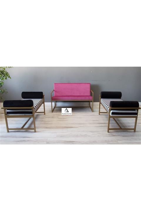 Atolly Home Metal 3 Lü Set Bench