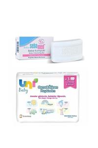 Uni Baby Unı Baby Oyna Öğren Serisi 3 Lü Set+sebamed Bebe Kompakt 100 Gr