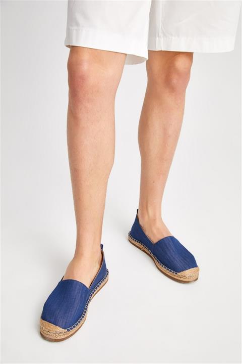 GIZA HOUSE Erkek Hasır Tabanlı Mavi Espadril