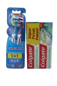 OralB Diş Fırçası Advantage Complete Med.40 + Colgate Diş Macunu 75 Ml Total Pro Nefes Sağlığı 2'li