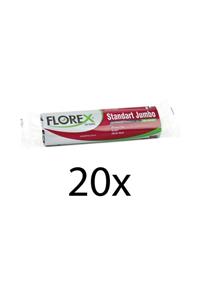 Florex Standart Jumbo Boy 10 Adet Çöp Torbası Siyah/mavi 80 X 110 Cm 20 Paket