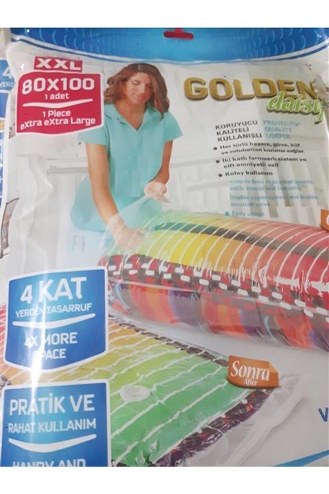 GOLDEN DAİSY Vakumlu Hurç 3 Adet Poşet Içi Tekli 80x100cm Xxl