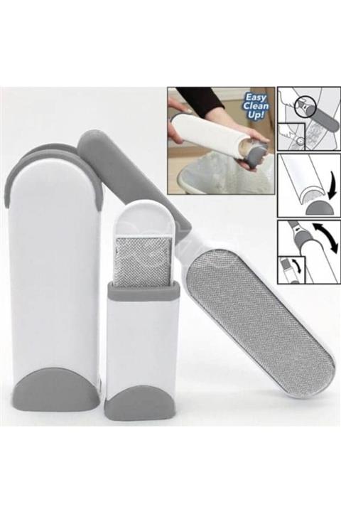 pratikdunyam Tüy Toz Temizleyici Fırça 2 Li Set Gri