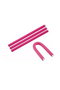 hair clip S 4'lü Sosis Bigudi - Pembe