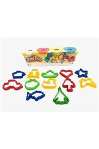 Play Doh Oyun Hamuru 4'lü - 448 Gr. + 12 Parça Kalıp Seti Hediyeli