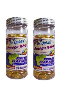 Dr Quicks Omega 3.6.9 Flax Seed Oil Primrose Oil 100 Softgel 2 Adet
