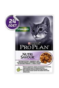 Purina Pro Plan Proplan Sterilised Hindili Kısırlaştırılmış Kedi Konservesi Pouch 85 Gr 24 ADET